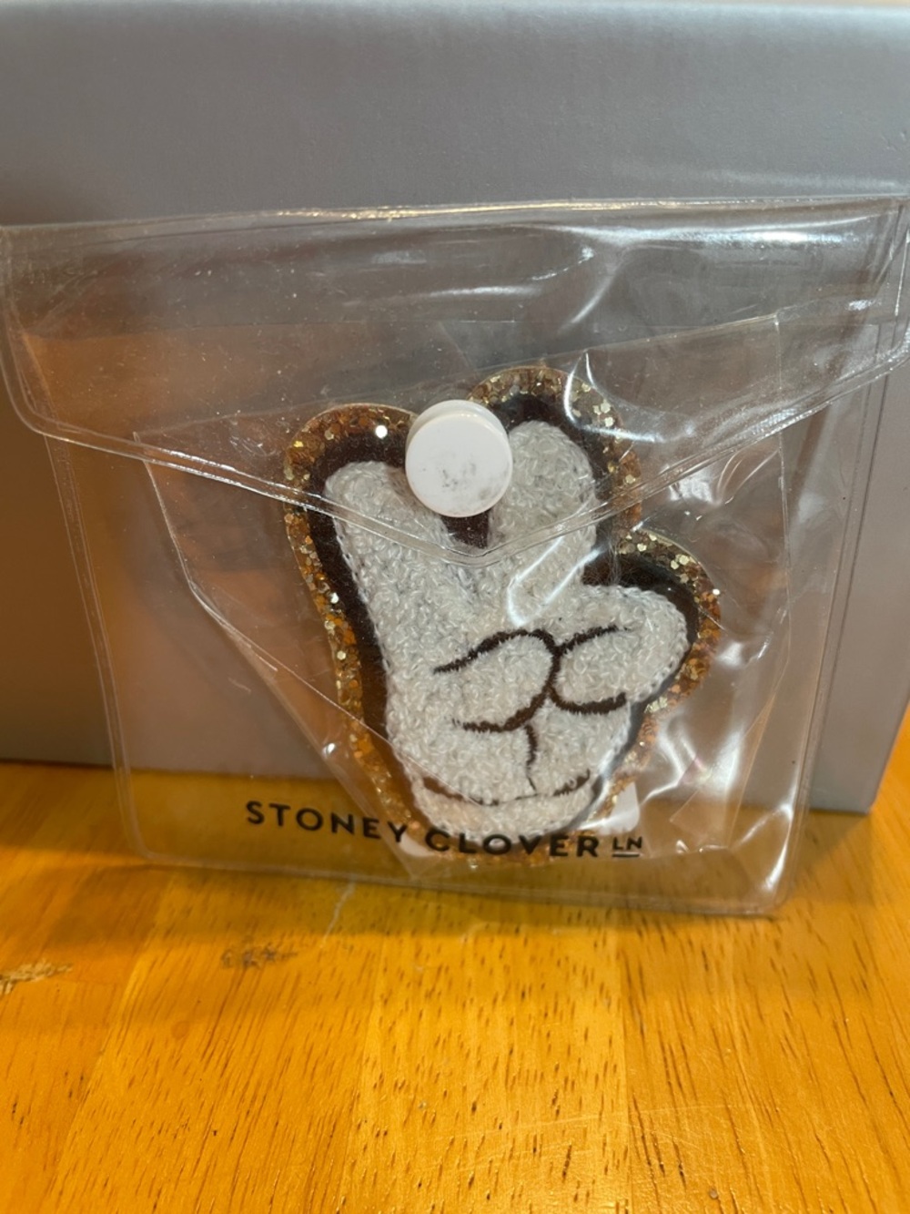 Stoney Clover Lane Disney Mickey Mouse Peace Sign Varsity Patch